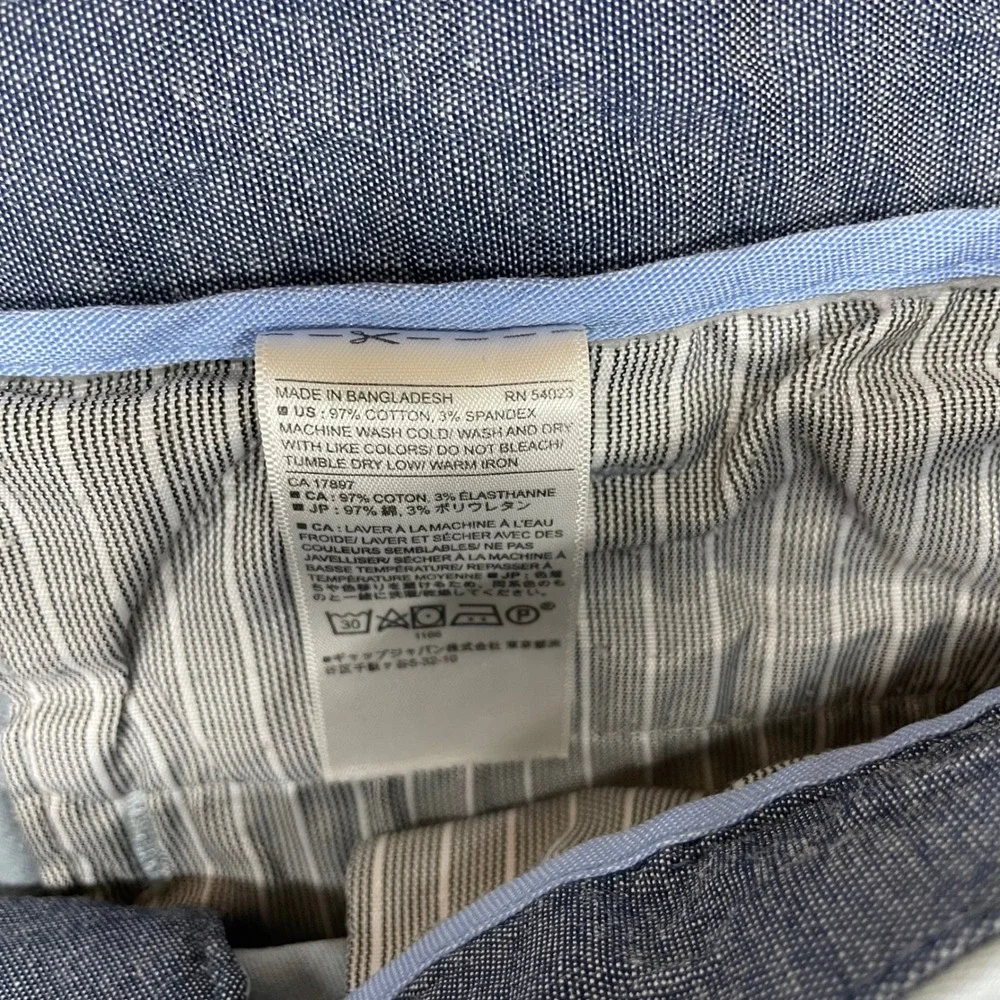 Banana Republic Emerson Straight Chino Pants Mens 38x32 Dusty Blue Stretch